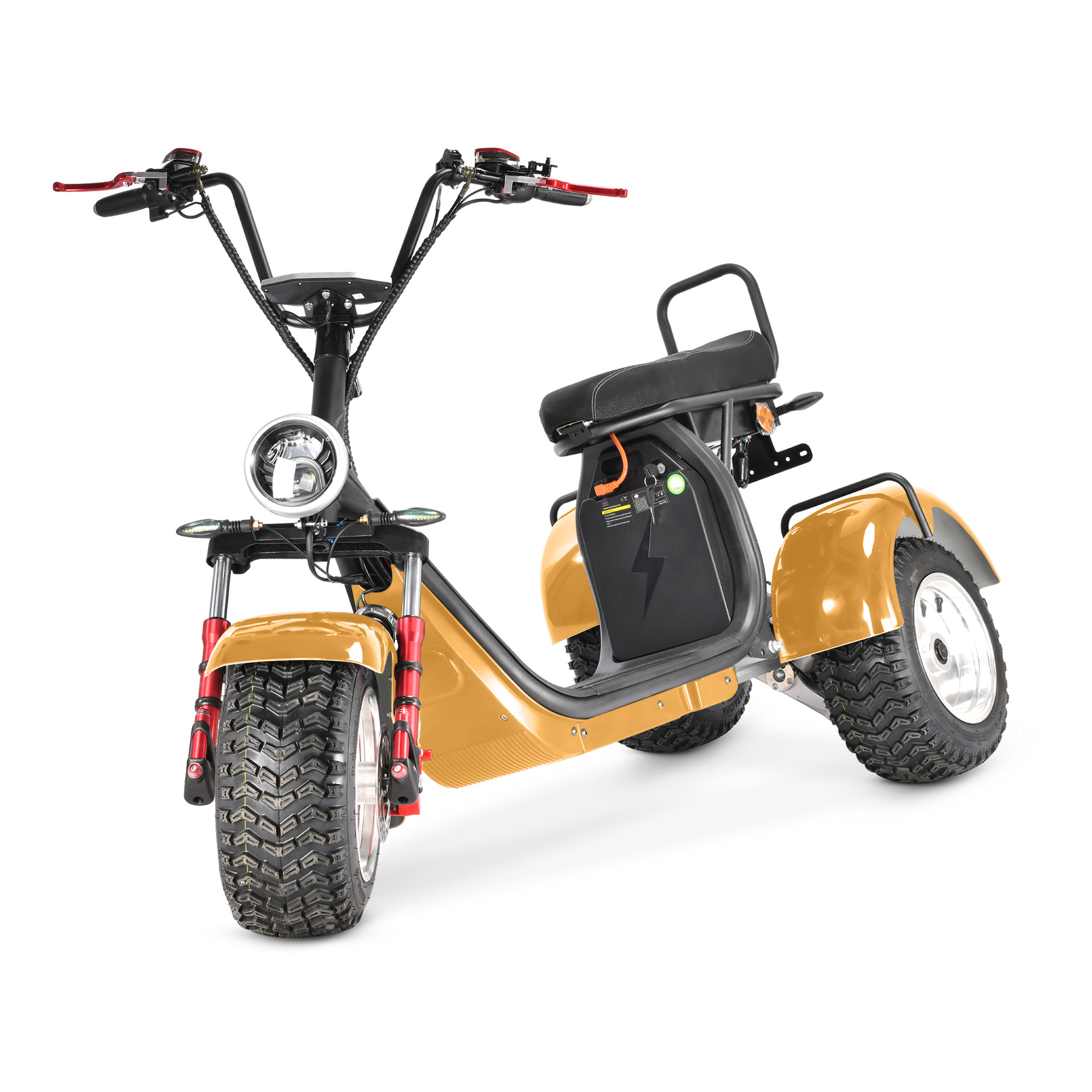 Eec Adult Mobility Scooter Dual-Drive Left and Right Swing Large Seat Cushion Single Bar Three-Wheel Motorcycle Harley Electric Vehicle