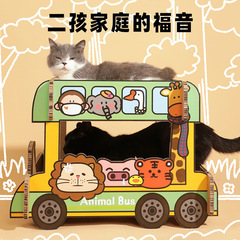得酷&小芥 車型貓抓板磨爪器瓦楞紙貓窩貓咪用品大號耐磨汽車爬架