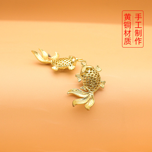 Hot selling keychain goldfish pendant gift Chinese style mini car small gift national trend Fulu pendant wholesale