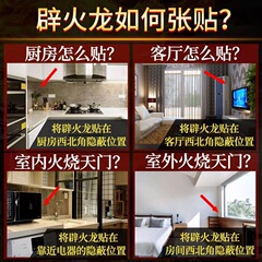 批發避火龍金屬貼廚房位於西北避火龍擺件門對門家居裝飾門貼