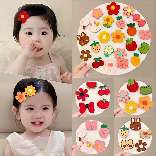 Baby Hair Magic Tape Infant Forehead Bangs Patch Hair Clip Children's Cute Hair Patch Girls' Hairpin Hair Accessory