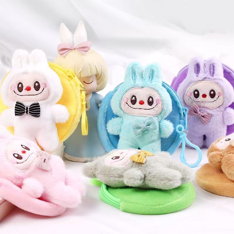 かわいい新しいぬいぐるみインターネット有名人ラブインスタイルコインヘッドフォン大容量バッグペンダントギフトキーホルダー|undefined