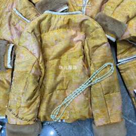 保暖植物提花新中式圆领冬上盘扣羽绒服外套新图片色氨纶