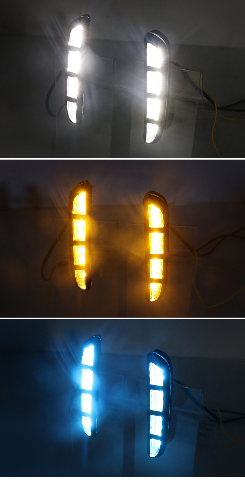 Suitable for 2022 Honda 10.5 generation Accord daytime running light modification, 10.5 generation LED white light front bumper fog light assembly