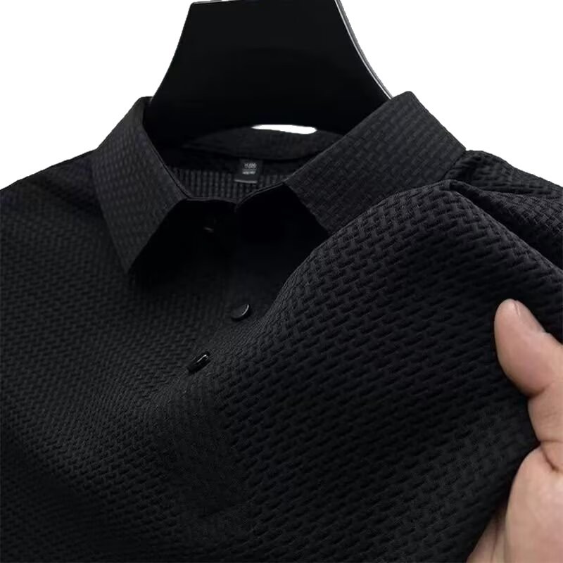 Camiseta de verano de manga corta con solapa, marca de moda masculina, camiseta de verano coreana, camiseta de tendencia delgada, camiseta deportiva universal, camiseta superior