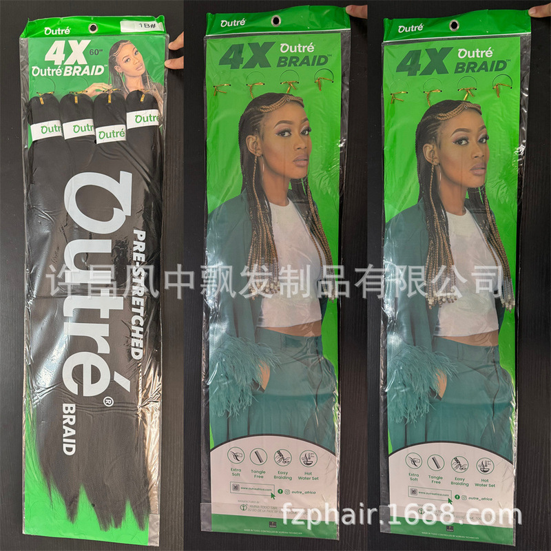 4X Outre Braid Ez Hair Extensions Dreadlocks 30Inch African Dreadlocks Large Braids Pre Stretched Braiding Hair