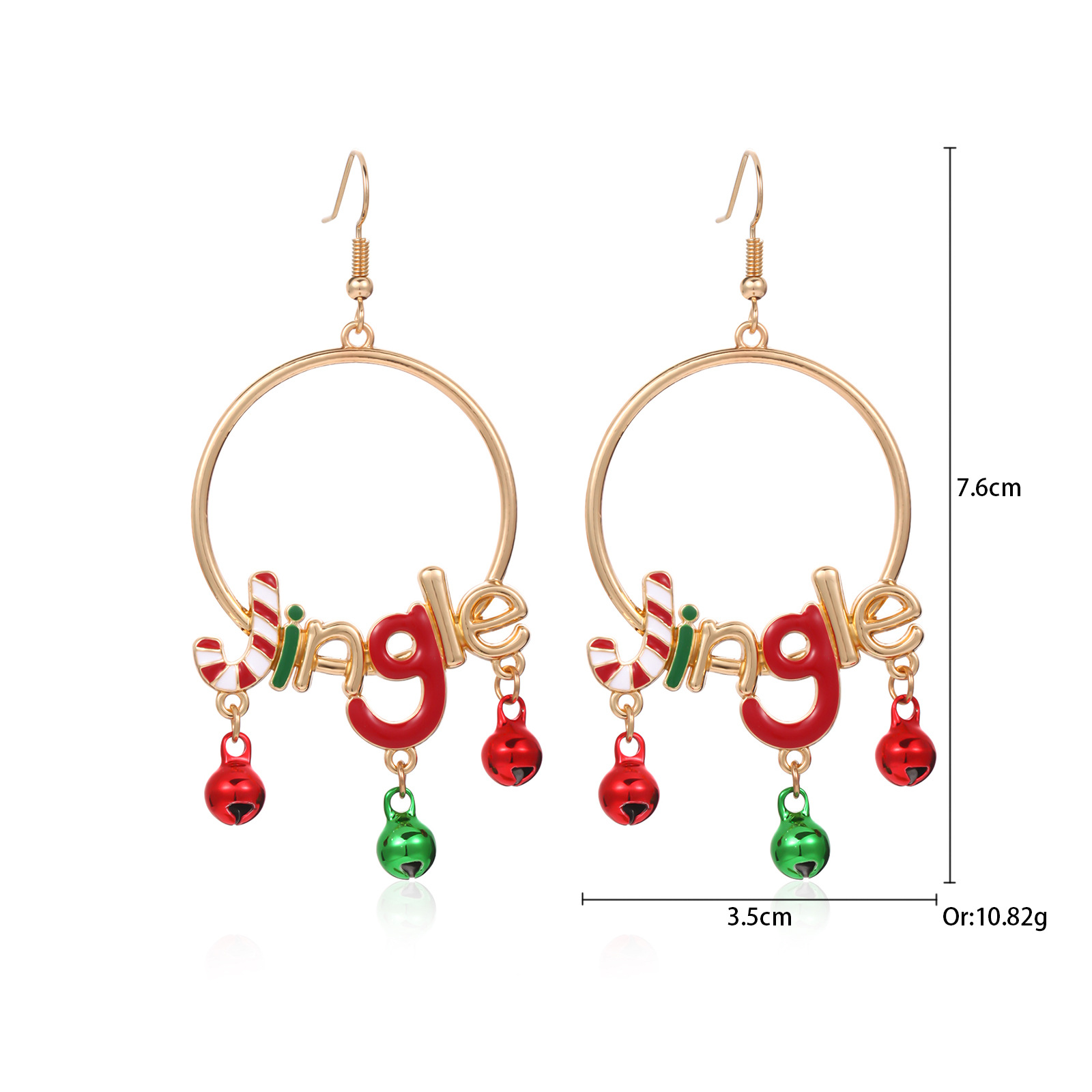 3. Letter Earrings