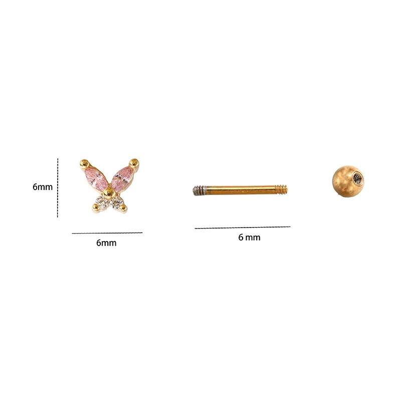 (Cross-border trading), universal piercing stainless steel, earrings