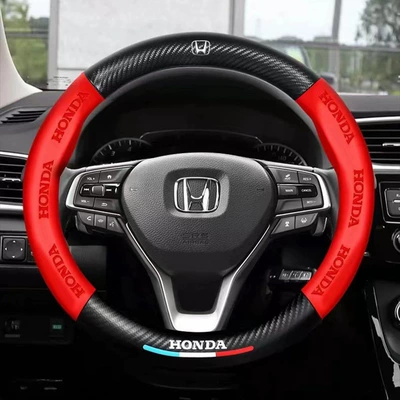 Steering Wheel Cover Printed Logo: Steering wheel cover - classic-red-car-logo-4-38cm