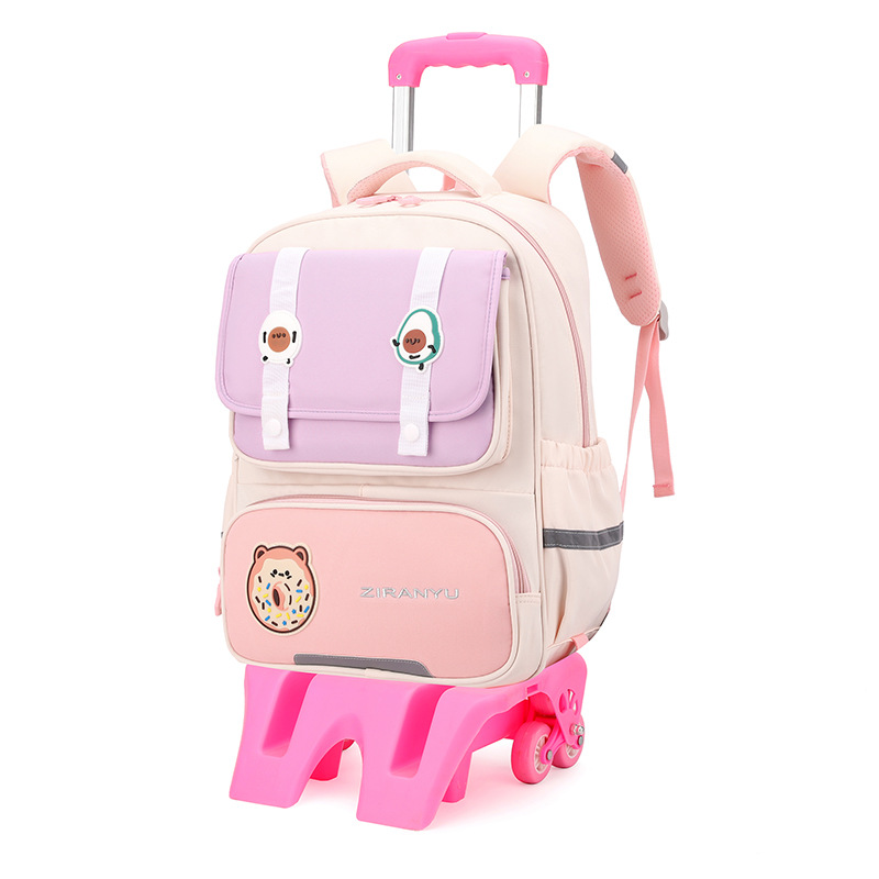 Nuevo pez natural para estudiantes de primaria, estudiantes de secundaria, bolsas de seis ruedas, escaleras de grado 234, niñas