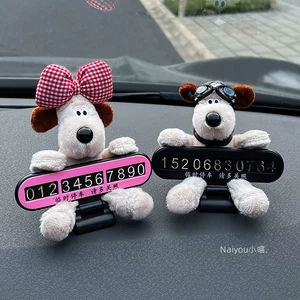 Cute New Style Car Temporary Parking Number Plate with Phone Number for Moving the Car, Car Interior Decoration