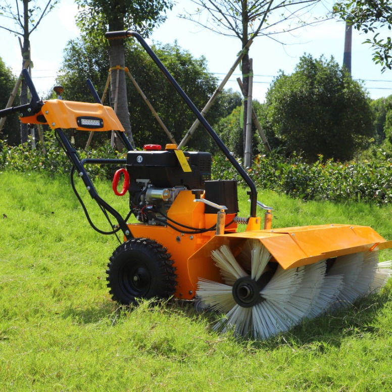 厂家批发6.5马力电启动扫雪机 新款三级传动扫雪机手推轮式清雪机