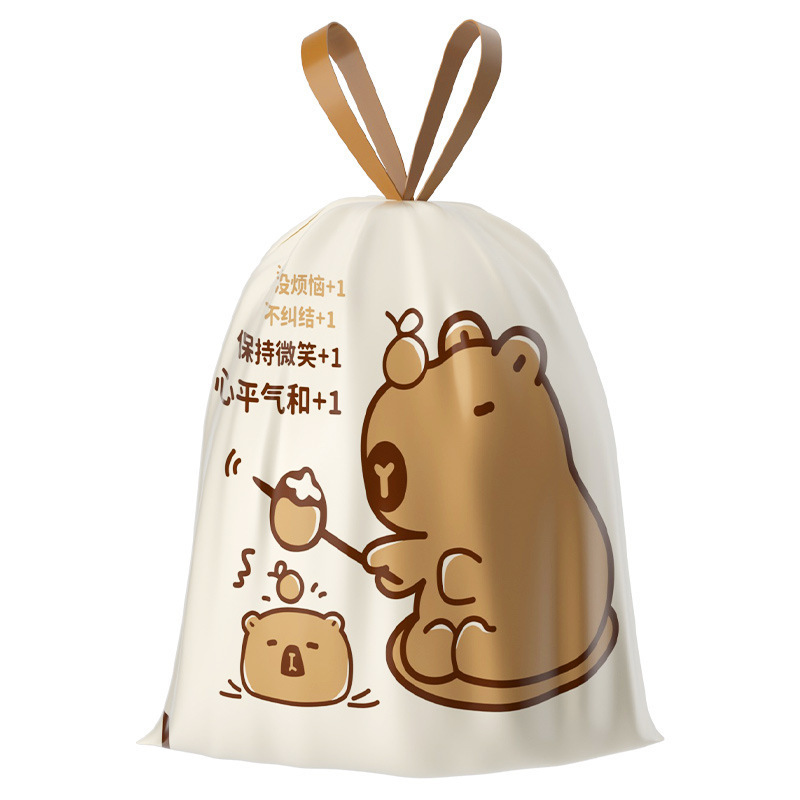 オケスはゴミ袋のカピバラを引き裂くことなく、家庭用キッチン寮のロープを厚くしたゴミ袋を持っている|undefined