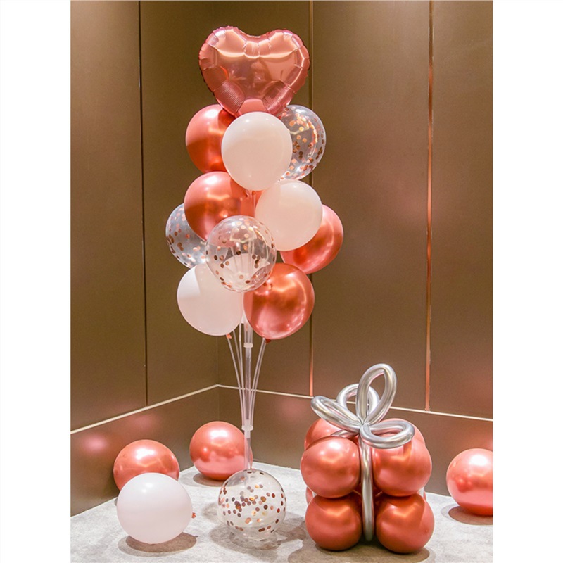 Balloon decoration scene layout engagement banquet table floating column birthday ceremony sense balloon tree atmosphere anniversary floating