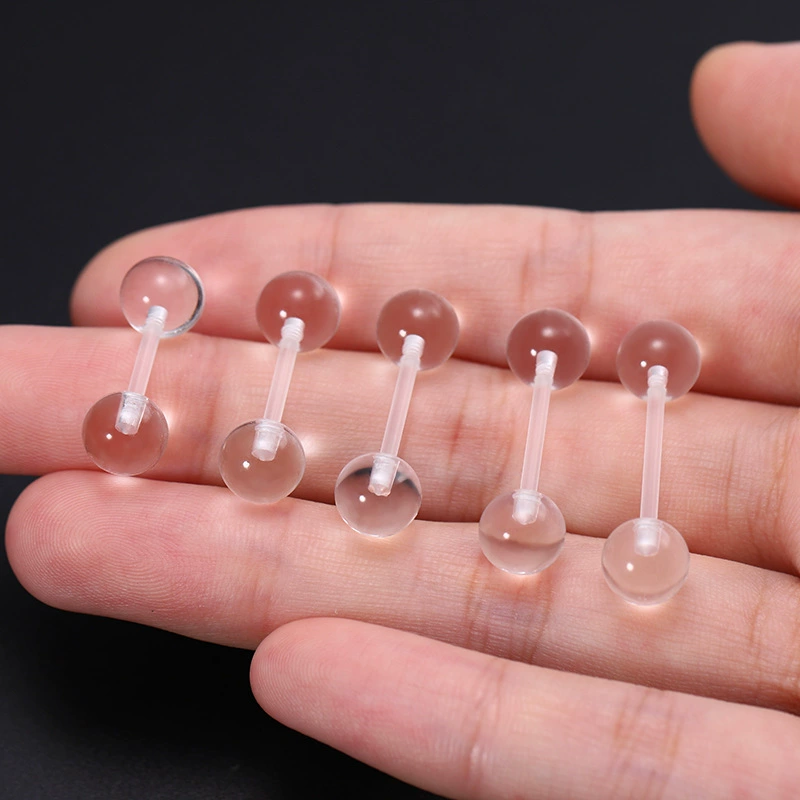 Transparent invisible lip piercing, accessory, nose piercing, earrings, wholesale, simple and elegant design