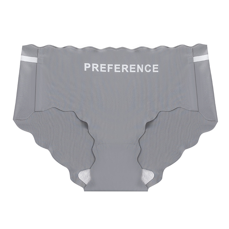 Seda de hielo desnudo transpirable sin costuras ropa interior de mujer negro blanco gris puro algodón antibacteriano entrepierna media cintura chica envuelta en la cadera ropa interior de estilo deportivo image 7
