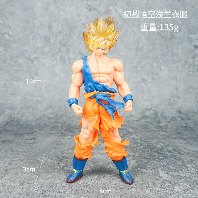 ドラゴンボール家族ポートレート悟空カカロットフィギュアサイヤ人ベジータスーパーブルー人形周辺誕生日ギフト|undefined