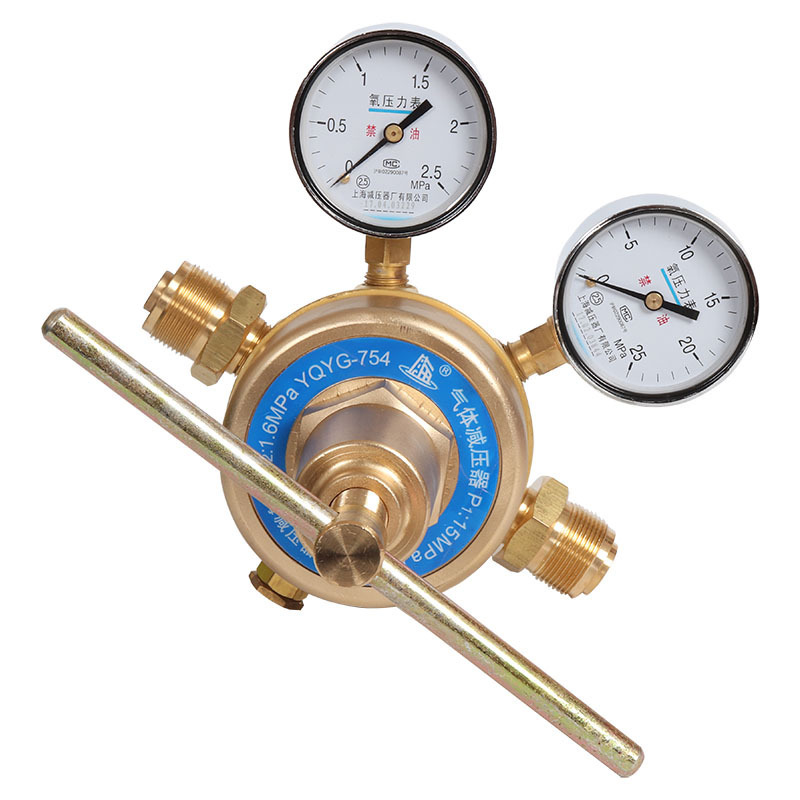 YQYG-754大流量氧气减压器 管道式氧气减压阀 上海减压器厂正品