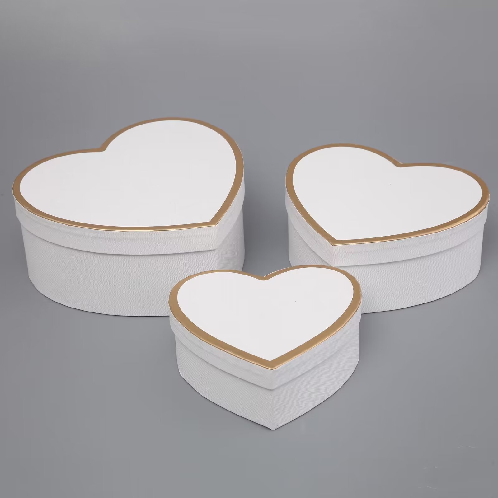 桃心形纯色特种纸送闺蜜生日盒天地盖烫金边磨砂质感香薰蜡烛礼盒