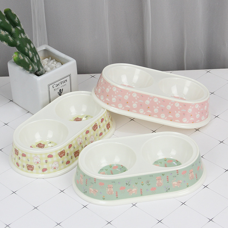 ペットの碗の犬のメラミンの碗のペットの双碗の犬の碗の猫の碗の猫の水の鉢の食器犬の食事の鉢のペットの用品の犬の碗の鉢|undefined