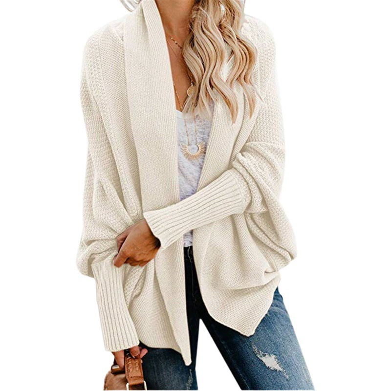 Весна 2024, новый европейский и американский свитер для внешней торговли, вязаный свитер Amazon, кардиган, большой размер, женский свитер, куртка, свитер