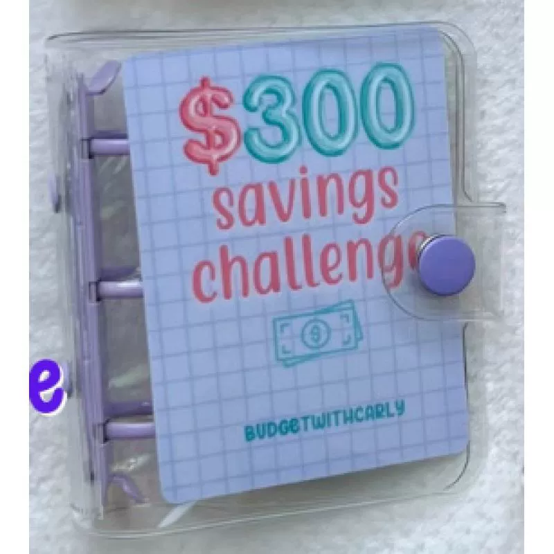 Мини-планировщик бюджета для сбережений Mini Binder Savings Challenge Money ㄥ