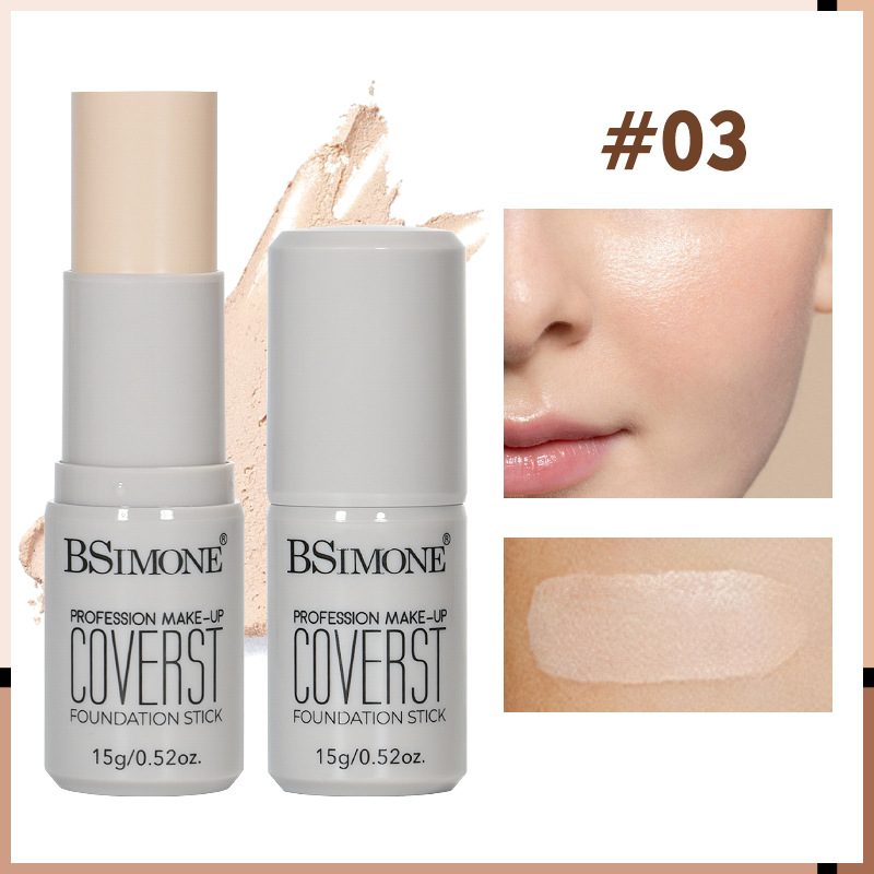 Barra de Base de Maquillaje Correctora, De Larga Duración, Corrector de Poros, para Maquillaje Facial