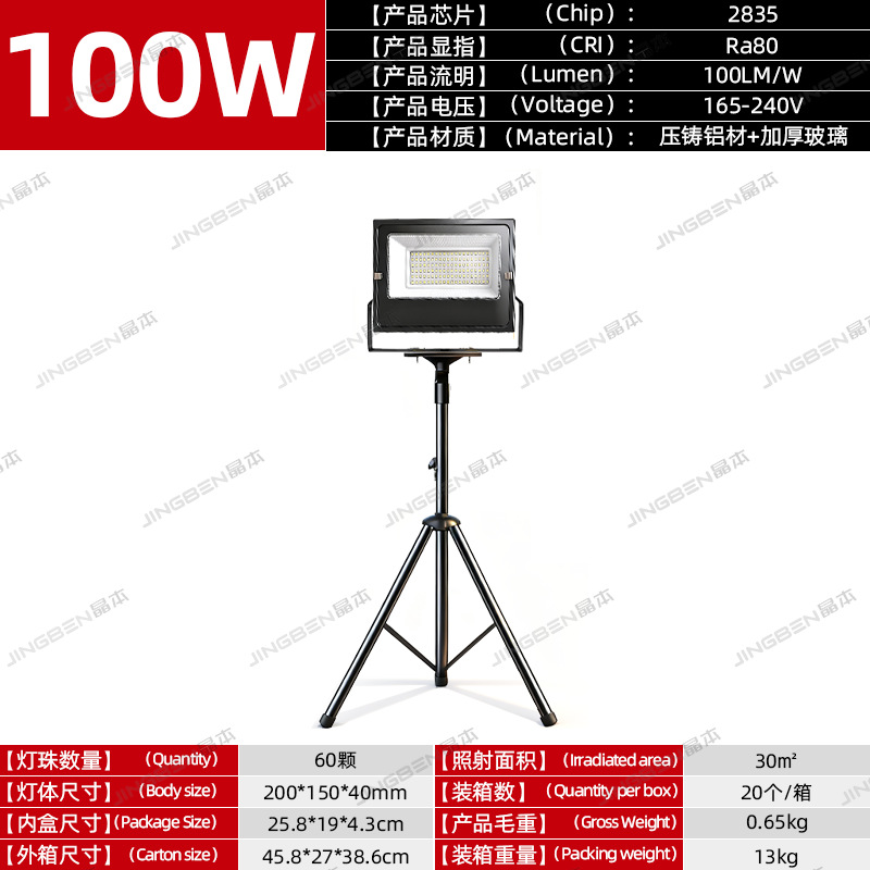100W plug lamp 2m bracket 4m plug wire