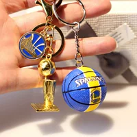Трофей чемпионата НБА по баскетболу, брелок из сплава, подвеска Warriors Rockets Lakers Spurs Bucks Thunder Bulls