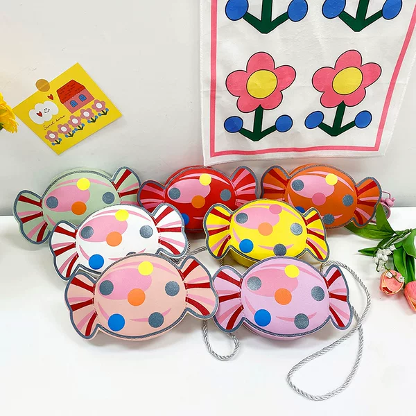 Wholesale mini children's bag explosive style shoulder bag candy bag 7 colors coin purse good quality with corns