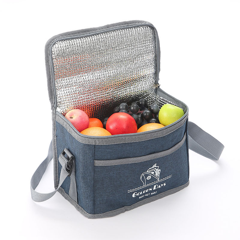 Bolsa Térmica Porta Alimentos de Tela Oxford, Portátil, Plegable, para Viaje