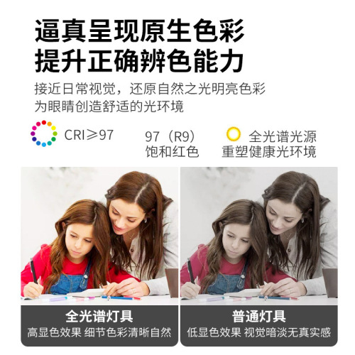 Full Spectrum Eye-Caring LED Flush Mount Lamp Household Living Room Creative Bedroom Modern PuRui Lighting Decor Factory Whole House