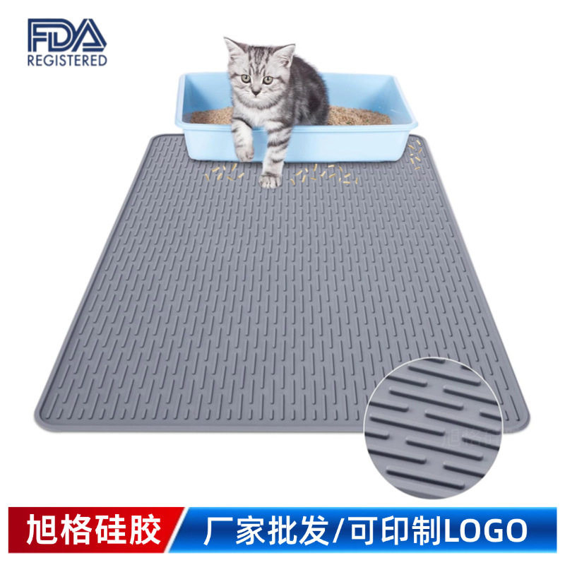 Almohadilla para mascotas con patrón de garra de silicona, impermeable, a prueba de humedad, antideslizante, fácil de limpiar, alfombra de silicona para perros, manteles para mascotas, manteles para gatos