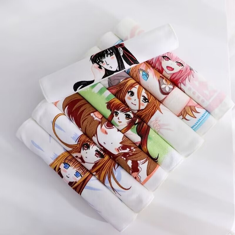 Microfiber Temperature-Changing Towel Two-Dimensional Cartoon Towel Thickened Gift Towel Birthday Gift Gift Towel