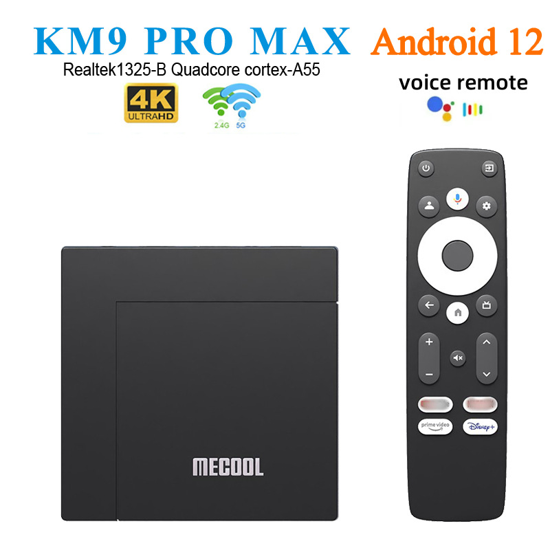 KM9PROMAX set-top box Realtek1325-B Android 12 dual certification HD 4K network player wholesale