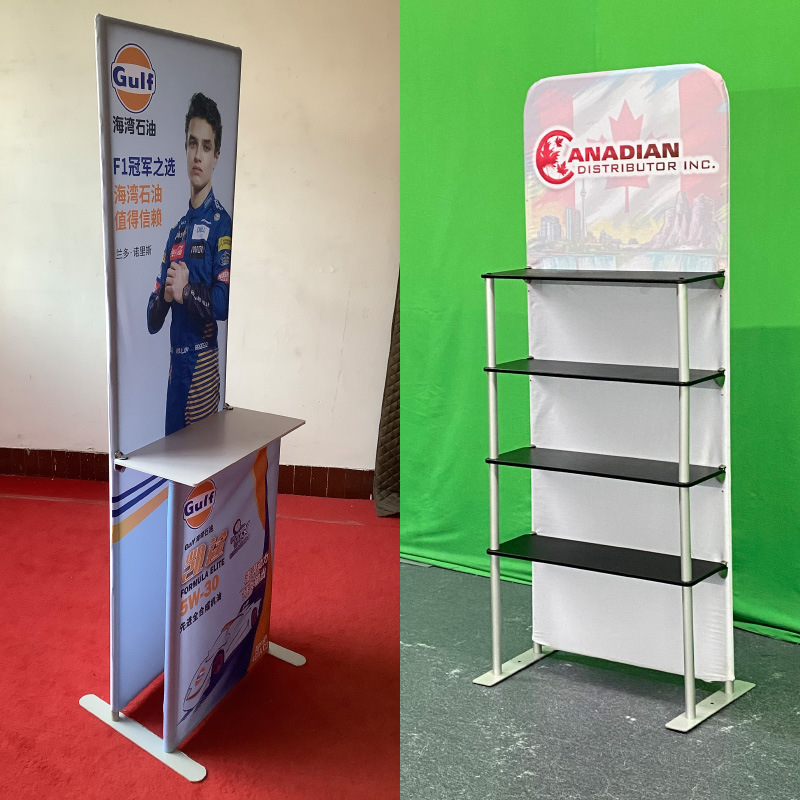Fábrica de Shanghai acrílico de forma especial estante plegable estante de exhibición de productos estante de exhibición plegable personalizado