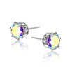 Zirconium, fashionable earrings suitable for men and women, universal trend crystal, accessory, Korean style, wholesale