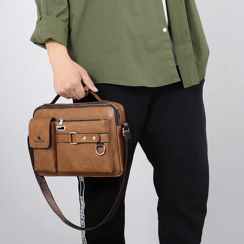 Nuova borsa a tracolla singola, borsa a tracolla da uomo, borsa a tracolla da lavoro da uomo, borsa a tracolla, borsa a tracolla singola portatile da uomo_voghion.com