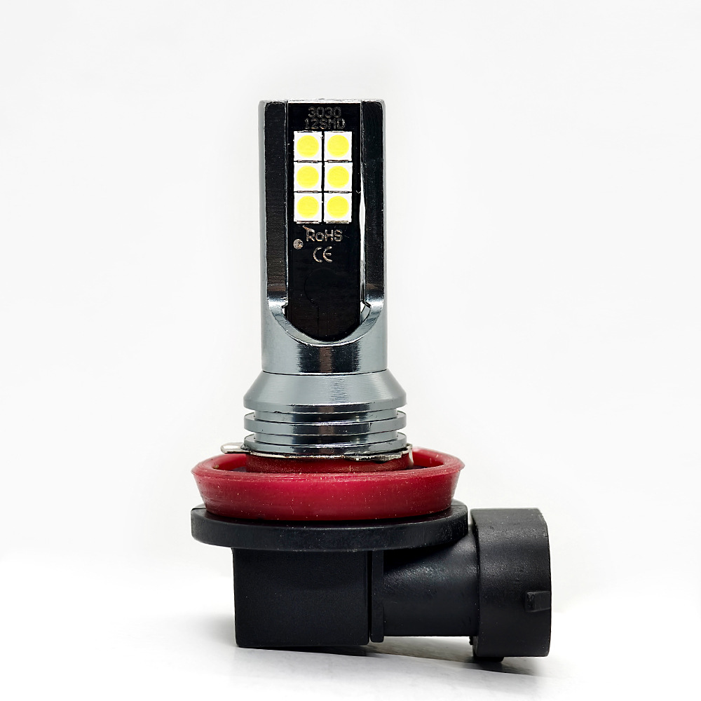 Car LED Headlight H7 H4 3030 12SMD Fog Light 9005 H11 Bulb