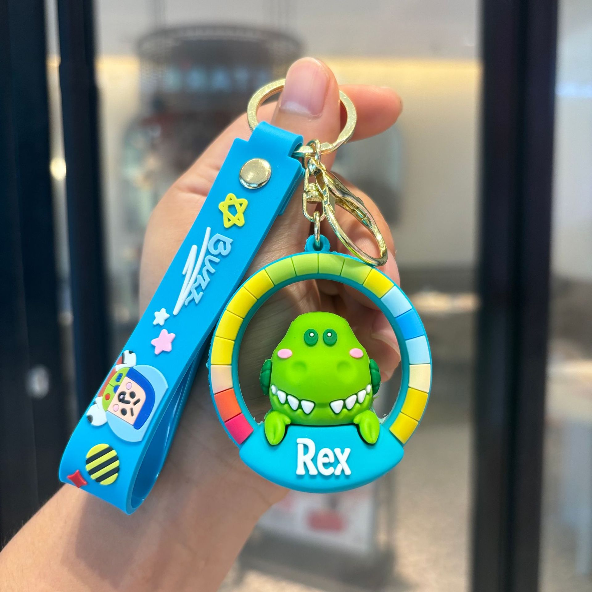 Buzz Lightyear Keychain PVC Puppet Colgante Jugues Total Movilización Keychain Baby Grab Keychain Regalos