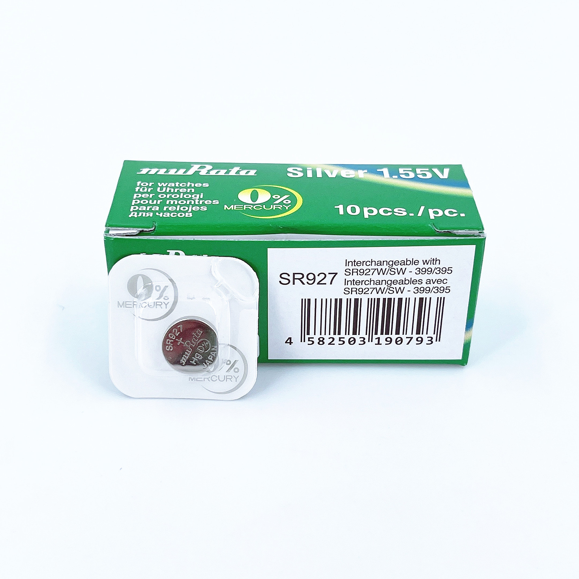 单装村田muRataSR927SW手表电子395A/395S/399/LR927/AG7纽扣电池