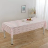 Big pink polka dots on white background