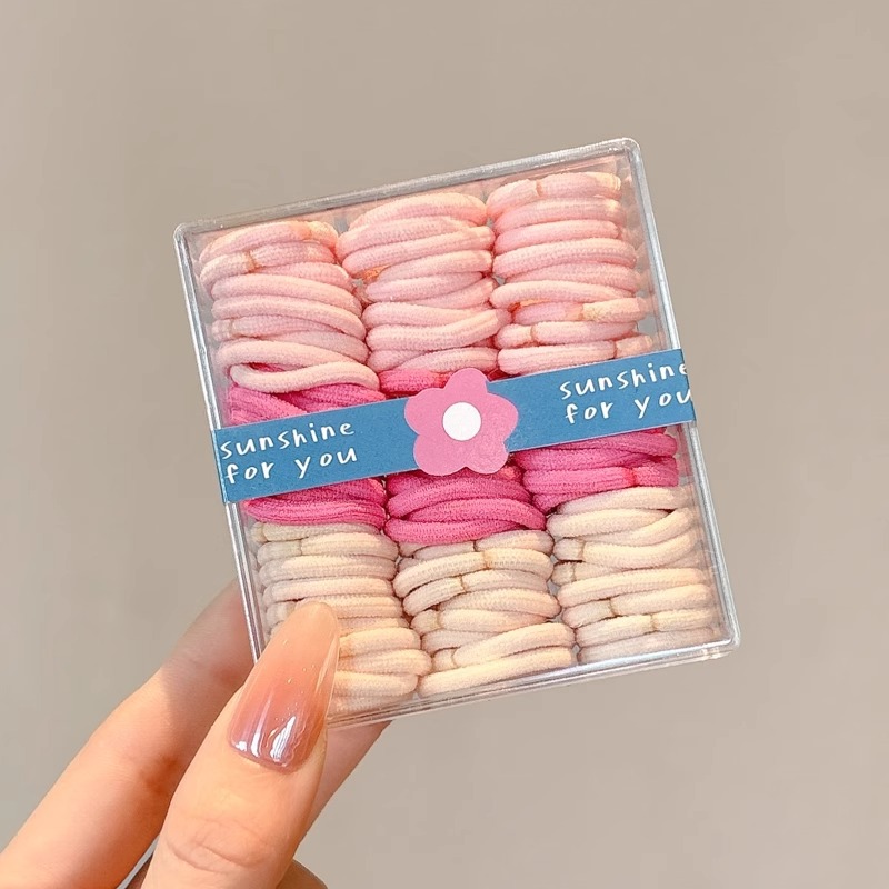 Anillo de pelo de pulgar de dopamina de color para niños niñas corda de caballo de alta elasticidad y durabilidad no daña tocado de cabello