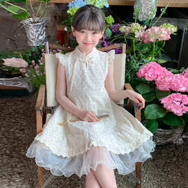 女童连衣裙公主裙夏季2026新款儿童裙子女孩国风汉服旗袍大童夏装