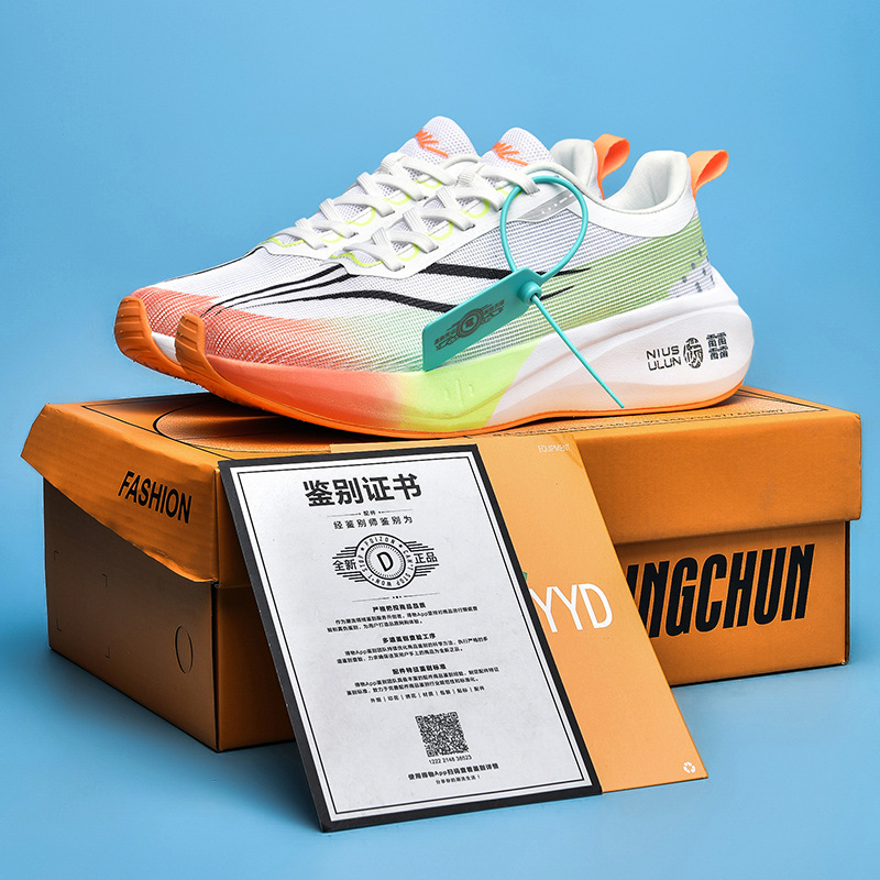 Feidian 3C zapatos para correr con tabla de carbono verano para hombres entrenamiento de maratón competencia de carreras deportes calzado deportivo absorción de impactos al por mayor