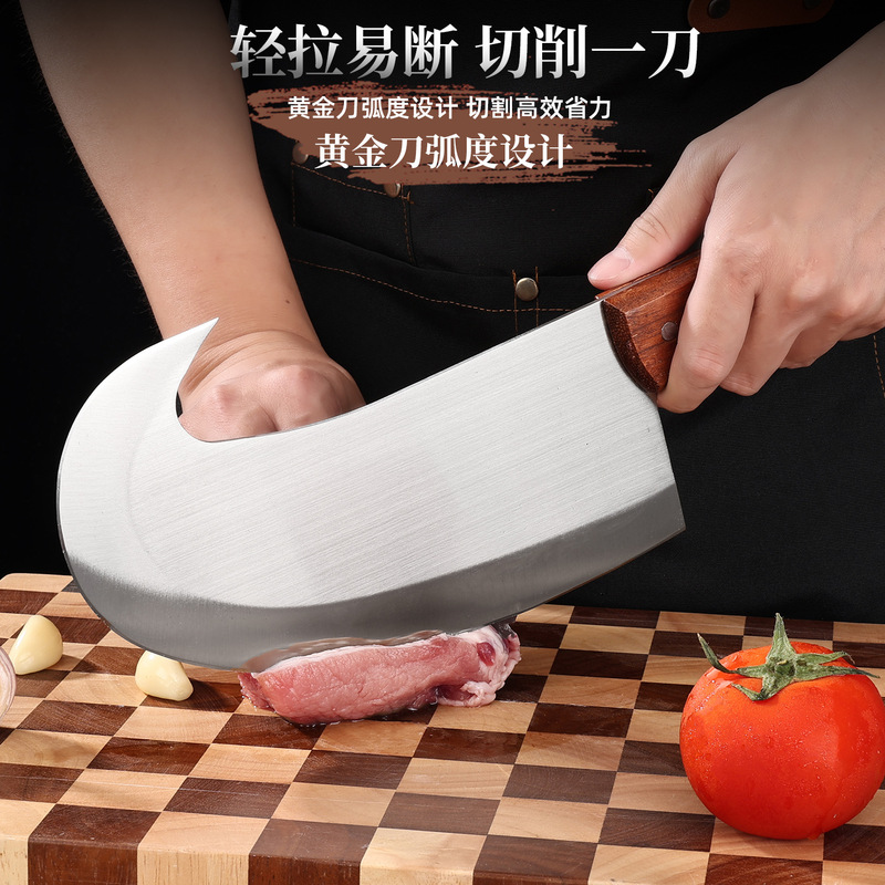 鍛造多目的ナイフ、魚殺しナイフ、尾切り曲刃、家庭用魚切り鋭利肉切り分割ナイフ、骨抜きアウトドアナイフ、古法|undefined