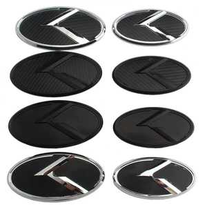 Suitable for Kia K5 modification with herringbone logo, front and rear K logo modification, car emblem, K grille emblem, and rear emblem