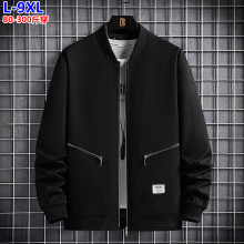 新款夹克男装秋季宽松外套韩版休闲加绒上衣加大码胖子厂家直销