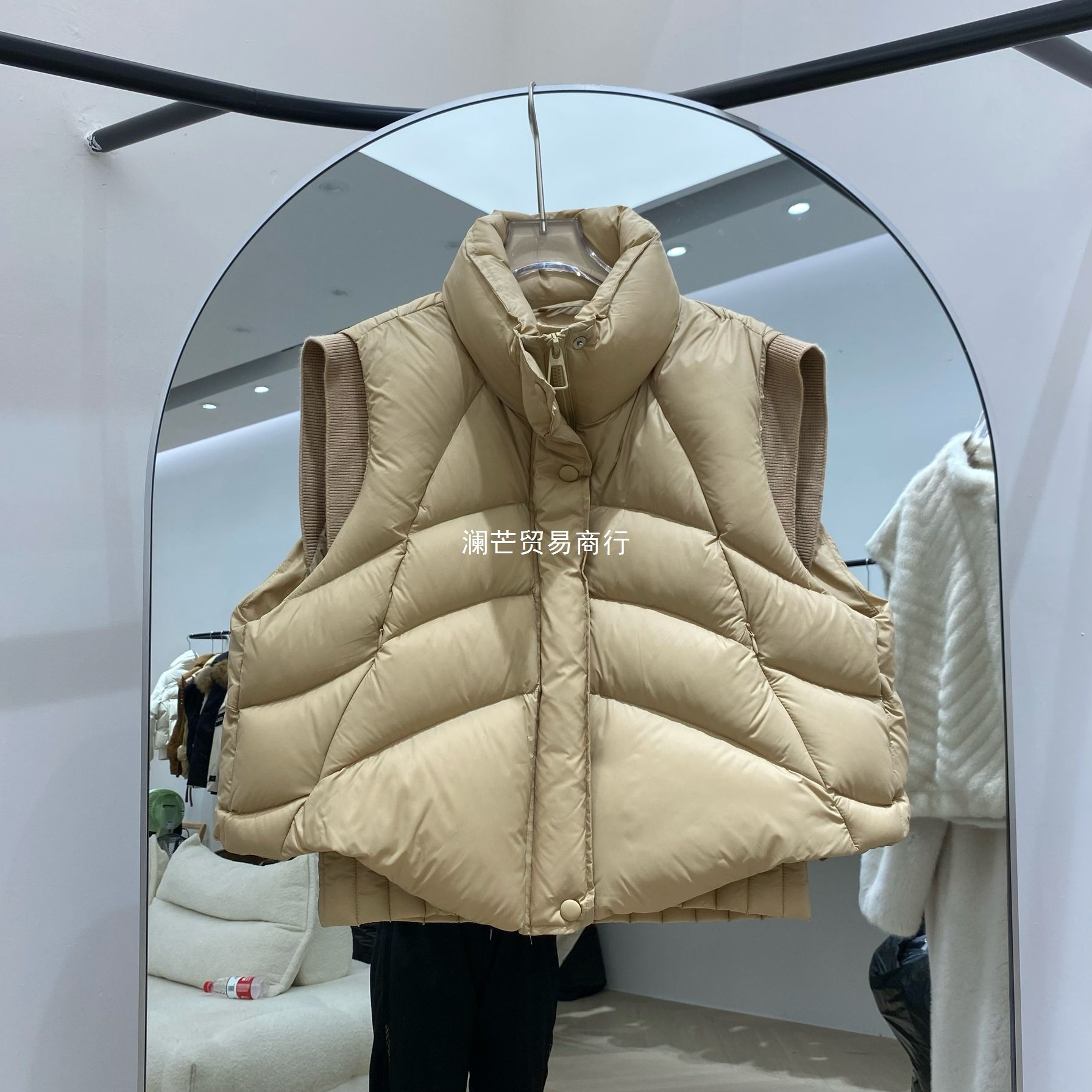 白鸭绒新款加厚保暖羽绒马甲女装2025冬韩版百搭时髦立领无袖外套