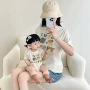 短袖夏季宝宝新款亲子服